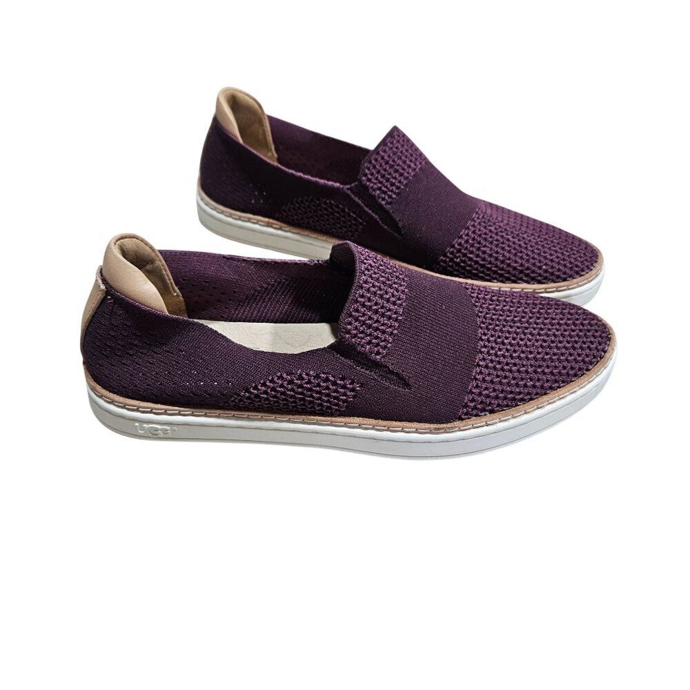 UGG Womens Slip-On Sneakers Size 7 Purple Knit Casual Shoes Loafer Summer Casual